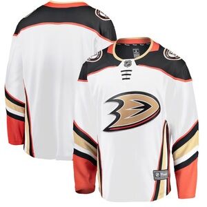 New NHL Fanatics Anaheim Ducks White Hockey Jersey